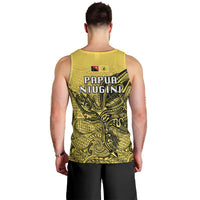 Papua New Guinea National Capital District Men Tank Top PNG Birds Of Paradise Polynesian Arty Style LT03 - Polynesian Pride