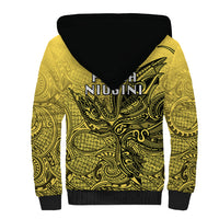 Papua New Guinea National Capital District Sherpa Hoodie PNG Birds Of Paradise Polynesian Arty Style LT03 - Polynesian Pride