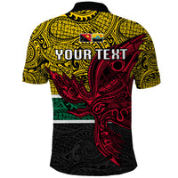 Personalised Papua New Guinea Hela Province Polo Shirt PNG Birds Of Paradise Polynesian Arty Style LT03 - Polynesian Pride