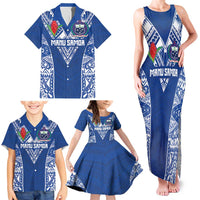Custom Samoa Pacific Rugby 2024 Family Matching Tank Maxi Dress and Hawaiian Shirt Polynesian Pacific Tribal Pattern