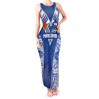 Custom Samoa Pacific Rugby 2024 Tank Maxi Dress Polynesian Pacific Tribal Pattern