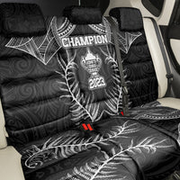 New Zealand Rugby Back Car Seat Cover Aotearoa Champion Cup History with Silver Fern