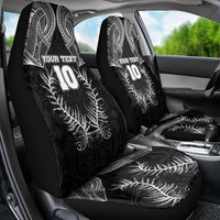 Custom New Zealand Rugby Car Seat Cover Aotearoa Champion Cup History with Silver Fern LT03 - Polynesian Pride