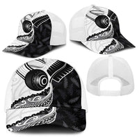 Aotearoa Lawn Bowls Baseball Net Cap Maori and Silver Fern Half Style - Polynesian Pride