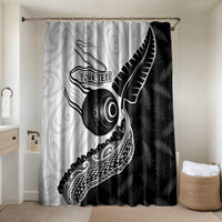 Personalised Aotearoa Lawn Bowls Bathroom Set Maori and Silver Fern Half Style - Polynesian Pride