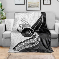 Personalised Aotearoa Lawn Bowls Blanket Maori and Silver Fern Half Style - Polynesian Pride