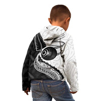 Personalised Aotearoa Lawn Bowls Kid Hoodie Maori and Silver Fern Half Style - Polynesian Pride