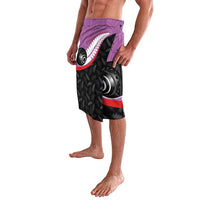 Aotearoa Lawn Bowls Lavalava Maori and Silver Fern Sporty Style Pink Color - Polynesian Pride