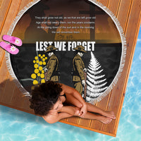 New Zealand and Australia ANZAC Day Beach Blanket Soldier and Last Post Camouflage Pattern LT03 - Polynesian Pride