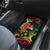 Hawaii Turtle Day Car Mats Polynesian Tattoo and Hibiscus Flowers
