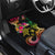 Hawaii Turtle Day Car Mats Polynesian Tattoo and Hibiscus Flowers