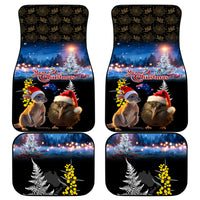 New Zealand and Australia Merry Christmas Car Mats Kiwi Bird and Kangaroo Xmas Vibe