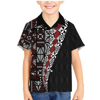 Tonga Ngatu Art Tattoo Polynesian Family Matching Mermaid Dress and Hawaiian Shirt