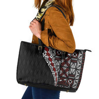 Tonga Ngatu Art Tattoo Polynesian Leather Tote Bag