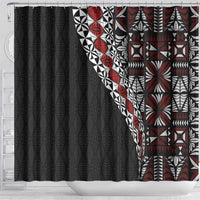 Tonga Ngatu Art Tattoo Polynesian Shower Curtain LT03 - Polynesian Pride