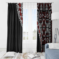 Tonga Ngatu Art Tattoo Polynesian Window Curtain