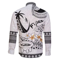 Fijian Traditional Culture Family Matching Long Sleeve Bodycon Dress and Hawaiian Shirt Tapa Tribal Tattoos - Polynesian Pride