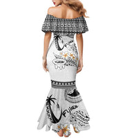Fijian Traditional Culture Family Matching Mermaid Dress and Hawaiian Shirt Tapa Tribal Tattoos - Polynesian Pride