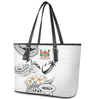 Fijian Traditional Culture Leather Tote Bag Tapa Tribal Tattoos LT03 - Polynesian Pride