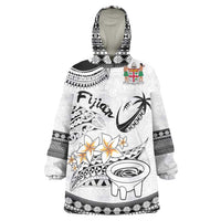 Fijian Traditional Culture Wearable Blanket Hoodie Tapa Tribal Tattoos - Polynesian Pride