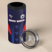 Custom Rugby Samoa 4 in 1 Can Cooler Tumbler Siva Tau Spirit Sporty Vibes - Polynesian Pride