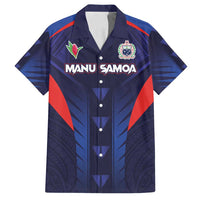 Custom Rugby Samoa Family Matching Tank Maxi Dress and Hawaiian Shirt Siva Tau Spirit Sporty Vibes - Polynesian Pride