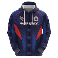 Custom Rugby Samoa Hoodie Siva Tau Spirit Sporty Vibes - Polynesian Pride