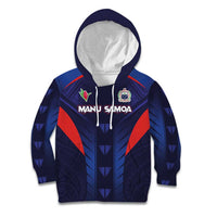 Custom Rugby Samoa Kid Hoodie Siva Tau Spirit Sporty Vibes - Polynesian Pride