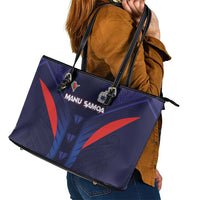 Rugby Samoa Leather Tote Bag Siva Tau Spirit Sporty Vibes LT03 - Polynesian Pride