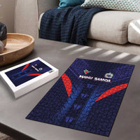 Rugby Samoa Puzzle Siva Tau Spirit Sporty Vibes - Polynesian Pride