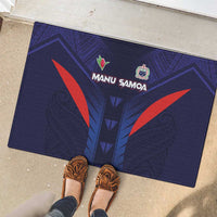 Rugby Samoa Rubber Doormat Siva Tau Spirit Sporty Vibes - Polynesian Pride