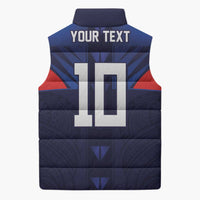 Custom Rugby Samoa Sleeveless Puffer Jacket Siva Tau Spirit Sporty Vibes - Polynesian Pride