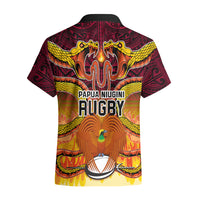 PNG Port Moresby Vipers Rugby Hawaiian Shirt Fire Vipers Mix PNG Bird Polynesian Tattoo LT03 - Polynesian Pride