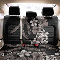 Hawaiian Tropical Flowers and Maile Pikake Back Car Seat Cover Polynesian Tribal Pattern Grayscale Mode LT03 - Polynesian Pride