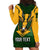 Personalised South Africa Rugby Hoodie Dress Springbok Mascot History Champion World Rugby 2023 LT03 - Polynesian Pride