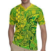 Cook Islands Vaa Polynesian Art Tattoo Rugby Jersey National Color