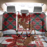 Canadian Christmas - Moose and Maple Retro Style Back Car Seat Cover