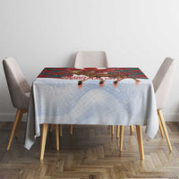 Canadian Christmas - Moose and Maple Retro Style Tablecloth