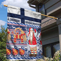 Yule Goat Joulupukki Finnish Christmas Garden Flag Scandinavian Pattern