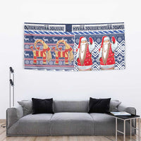 Yule Goat Joulupukki Finnish Christmas Tapestry Scandinavian Pattern LT03 - Polynesian Pride