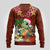 Hawaii Honu Mele Kalikimaka Ugly Christmas Sweater Santa Tropical Flower Aloha Summer Red Version LT03 - Polynesian Pride
