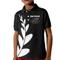 Personalised New Zealand Canoeing Special Jersey Kid Polo Shirt
