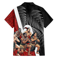 New Zealand Te Matatini Hawaiian Shirt Kapa Haka and Silver Fern - Maori Art Pattern