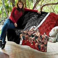 New Zealand Te Matatini Quilt Kapa Haka and Silver Fern - Maori Art Pattern