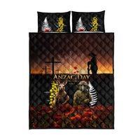 New Zealand and Australia ANZAC Day Quilt Bed Set Kiwi Bird and Kangaroo Soldier LT03 - Polynesian Pride