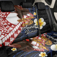 American Samoa Flag Day Back Car Seat Cover Polynesian Tatau Art and Plumeria