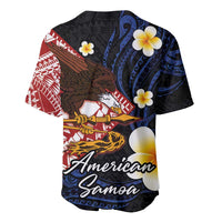 American Samoa Flag Day Baseball Jersey Polynesian Tatau Art and Plumeria