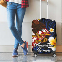 American Samoa Flag Day Luggage Cover Polynesian Tatau Art and Plumeria LT03 - Polynesian Pride