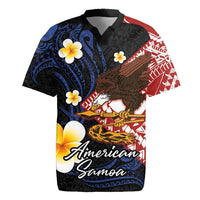 American Samoa Flag Day Rugby Jersey Polynesian Tatau Art and Plumeria