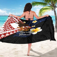 American Samoa Flag Day Sarong Polynesian Tatau Art and Plumeria